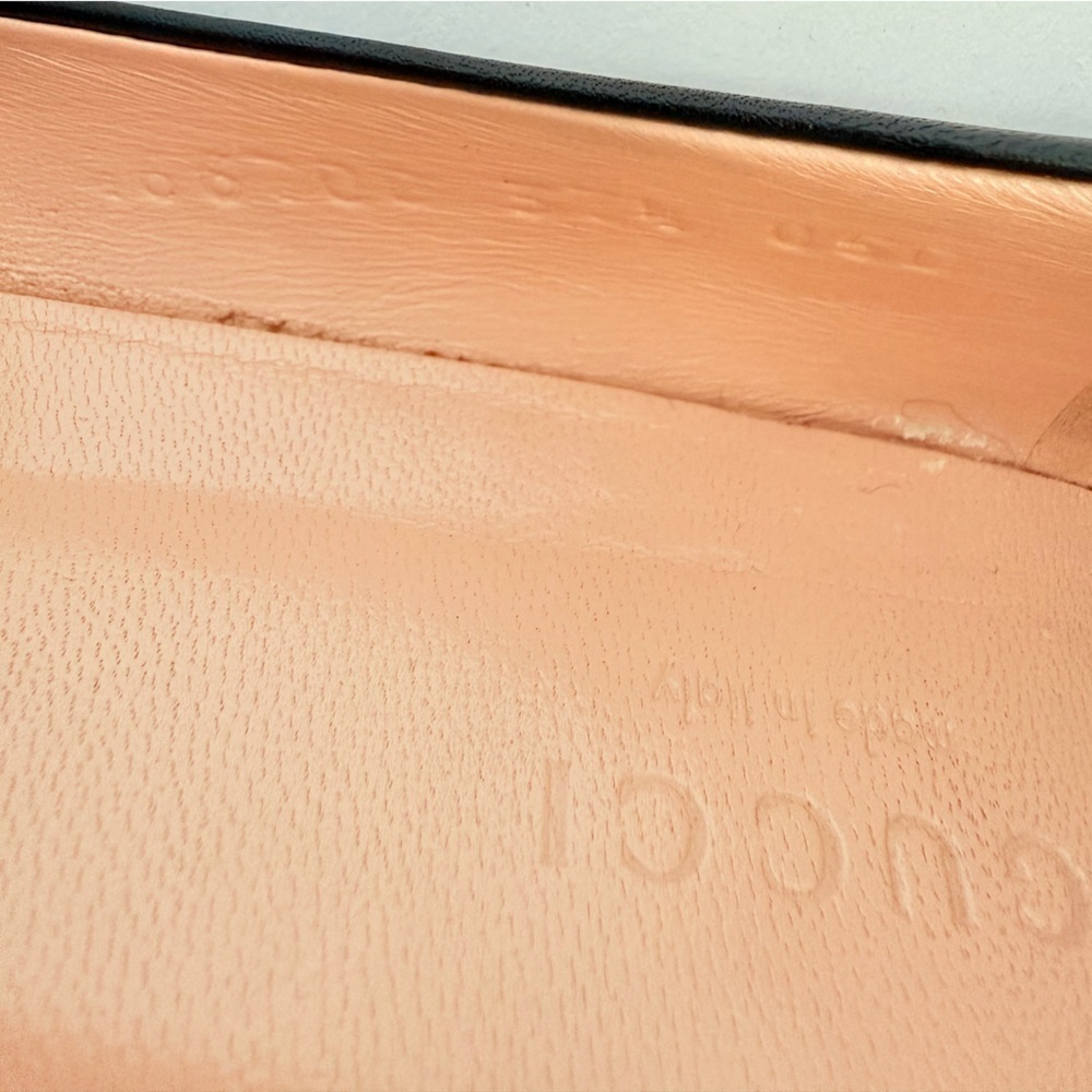 Gucci Horsebit Miro Soft Ballet Flats Black Leather Slip On Ballerina EU 37.5 - Picture 9 of 11